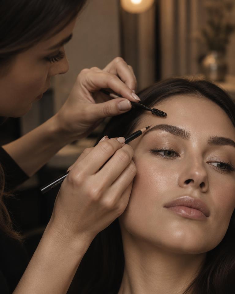 Brows technique in practice