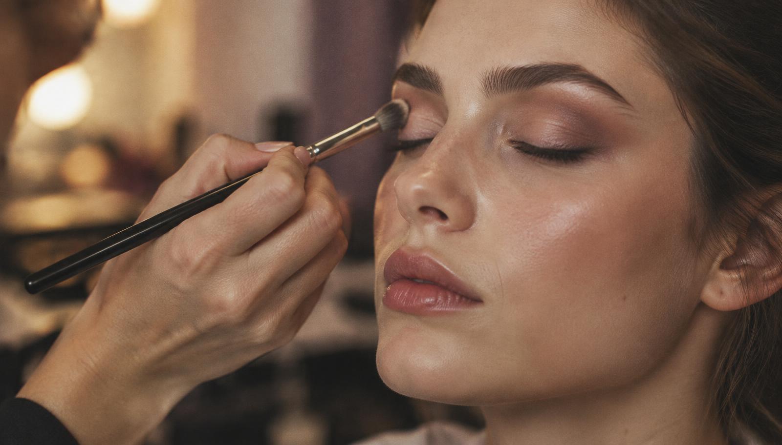 Makeup technique in practice